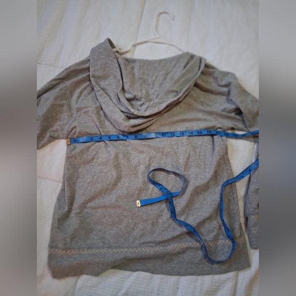 Johnny Was Gray Hoodie with Floral Embroidery - Picture 4 of 4